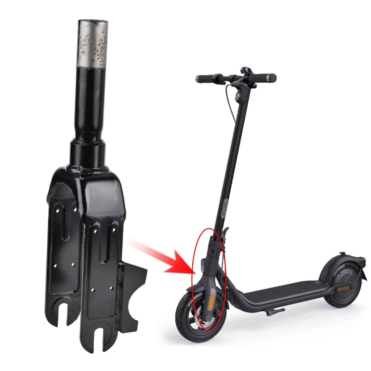 Fourche Avant d'Origine Ninebot F2 / F2 Plus, vue 5 | Segway France