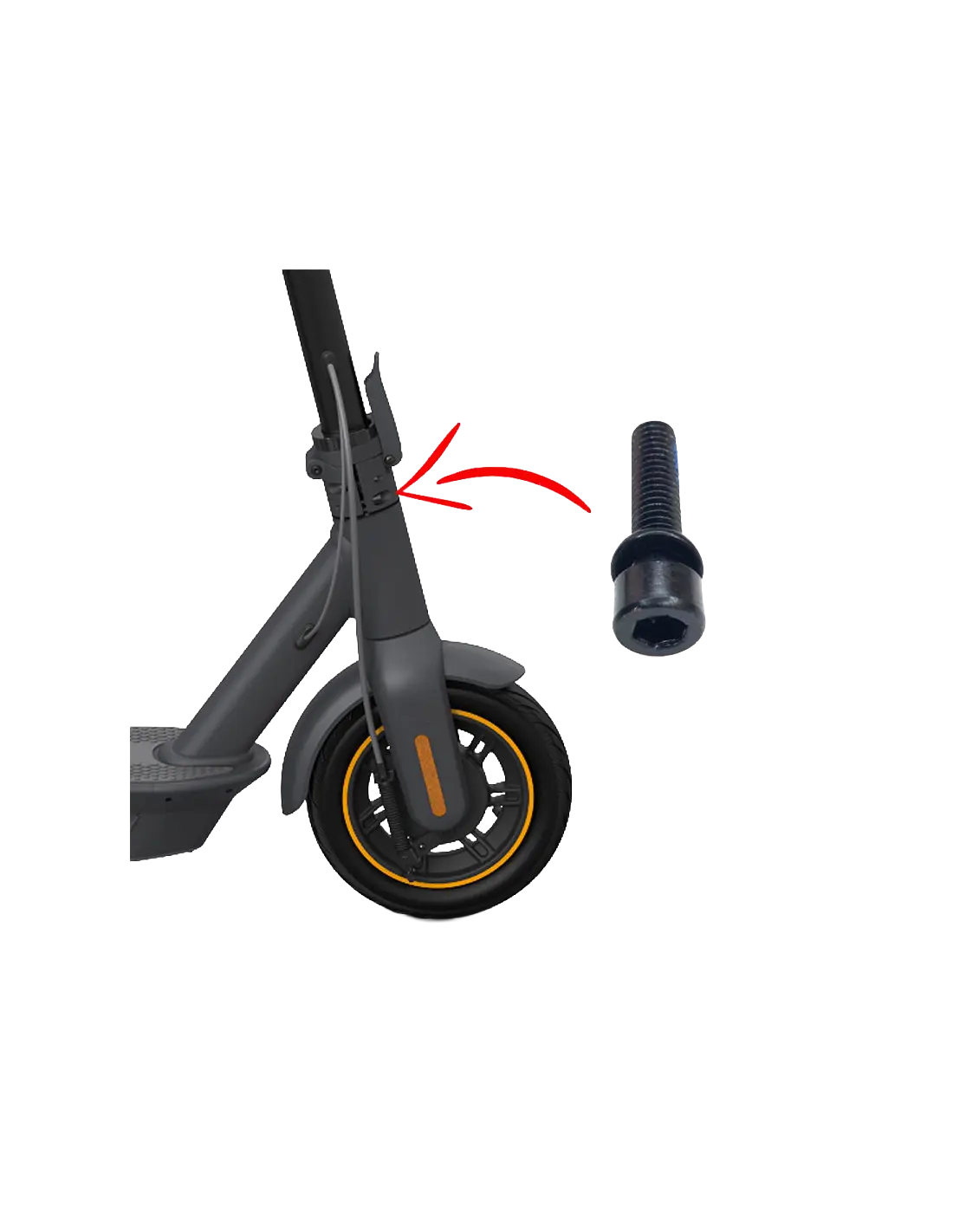 Vis Segway Ninebot pour trottinette électrique : tête creuse hexagonale M6x25