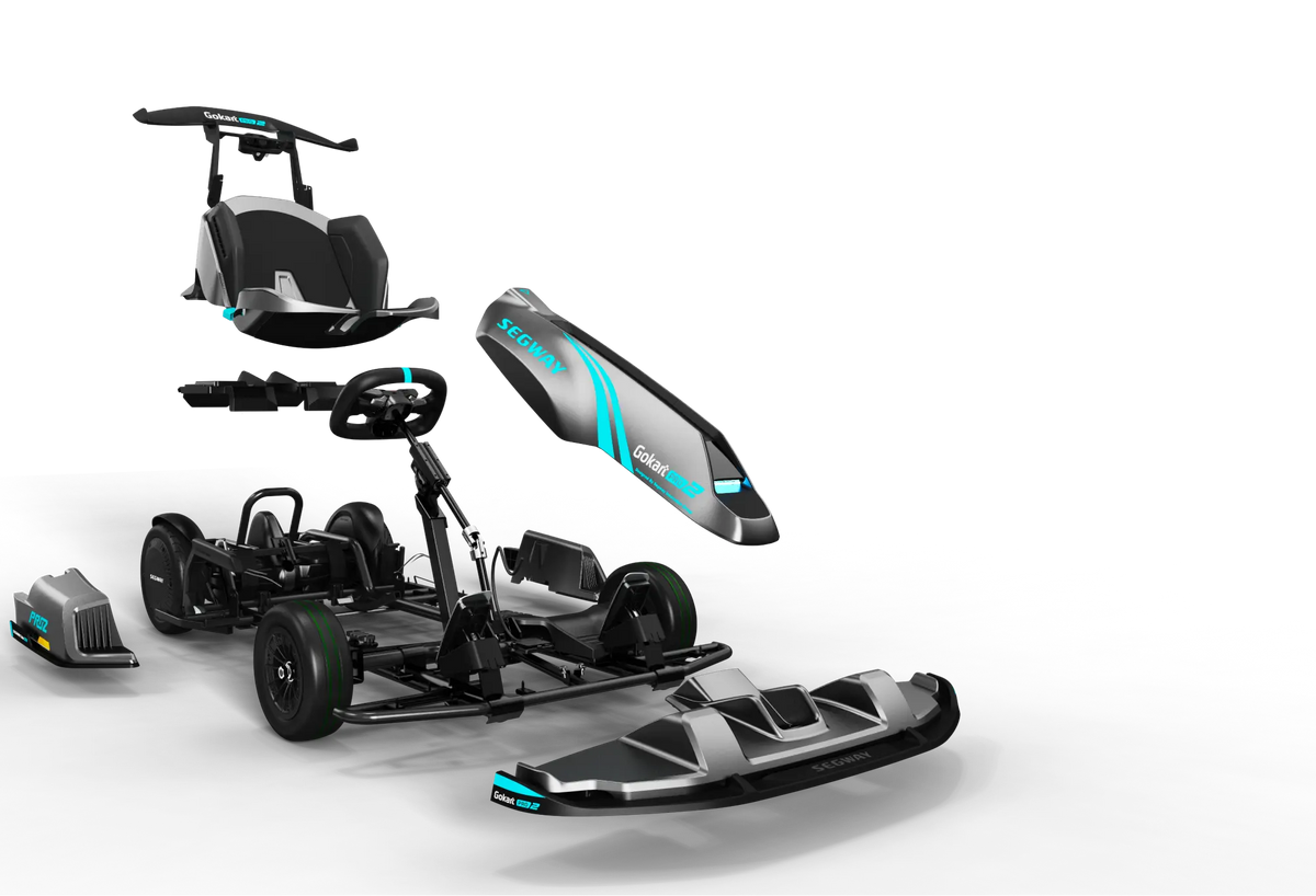 Composants du kit kart électrique Segway Ninebot GoKart PRO 2 en vue éclatée