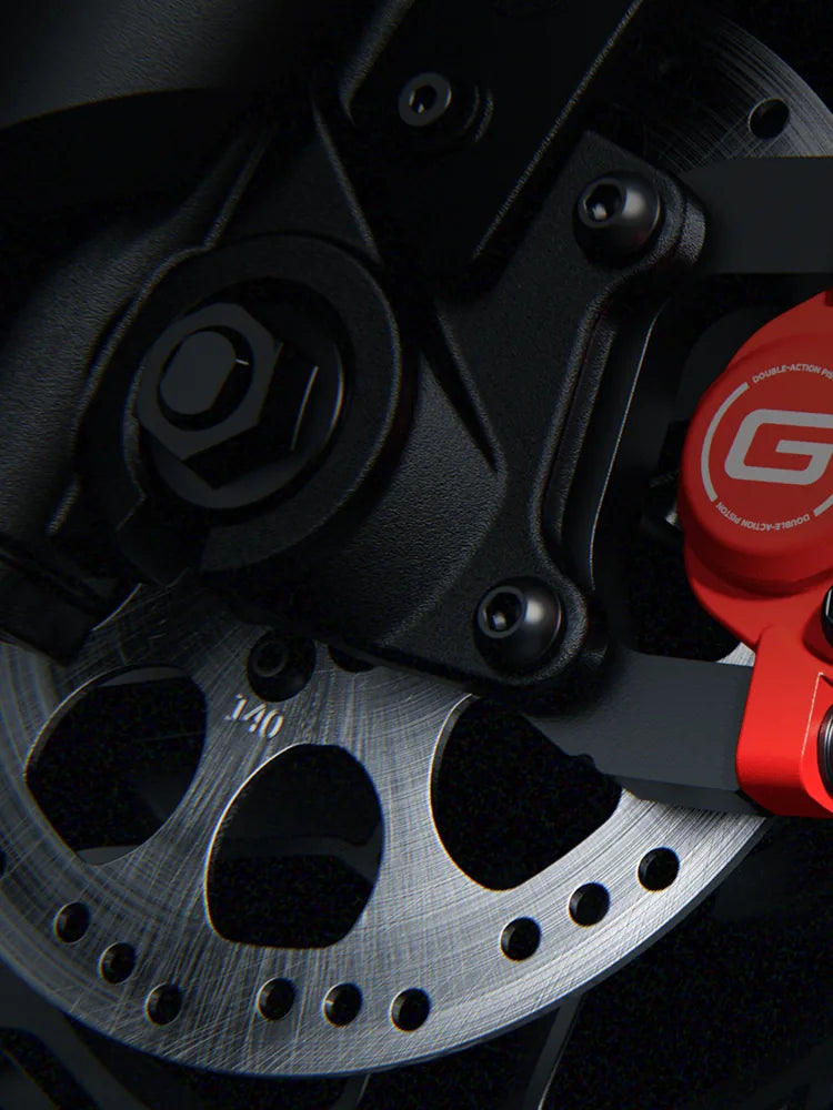 Disque de frein de 140 mm et étrier rouge de la Ninebot MAX G3 Pro E