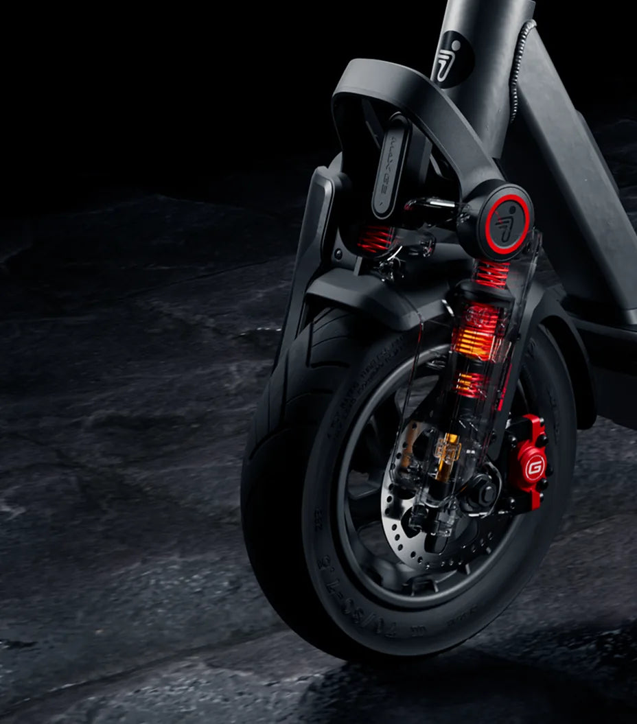 Doubles suspensions hydrauliques avant de la Ninebot MAX G3 Pro E