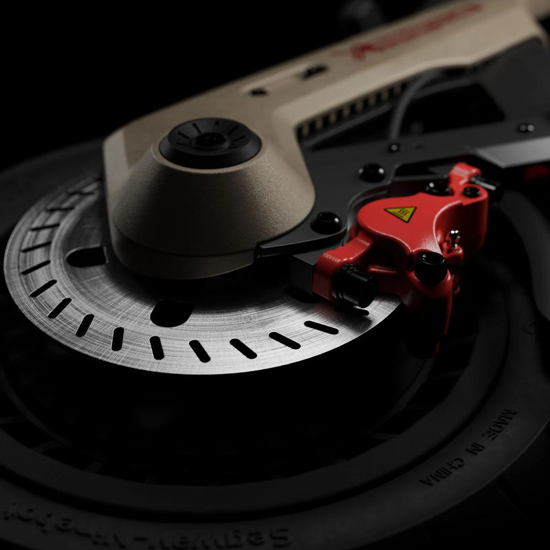 Frein hydraulique à disque de la trottinette Segway GT3 Pro, étrier rouge