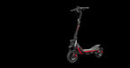 Trottinette électrique tout-terrain Segway ZT3 MAX E vue de trois quarts sur fond noir
